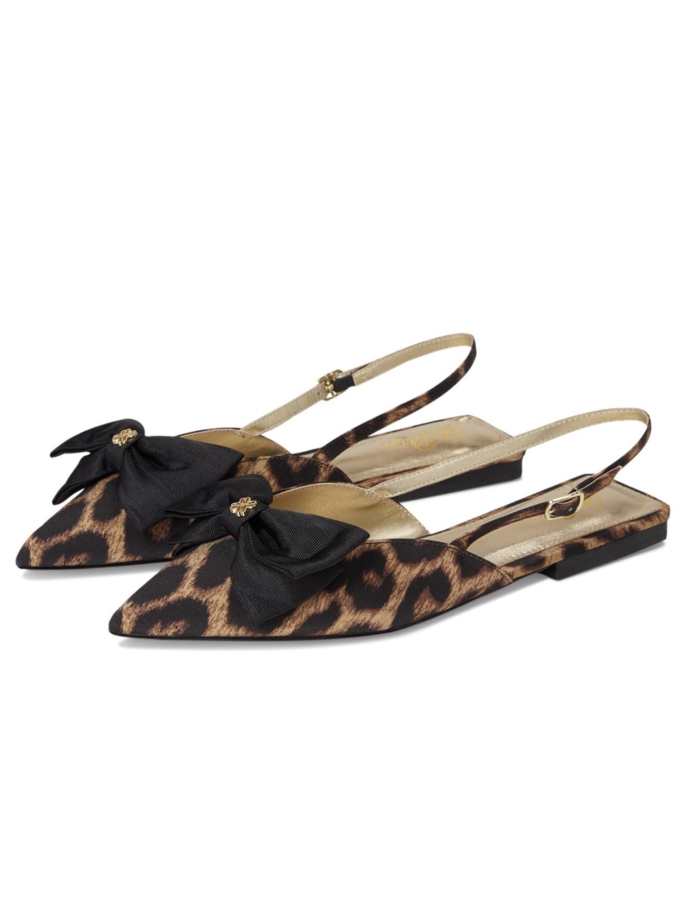 NWB Lilly Pulitzer Brit Leopard Bow Sandals